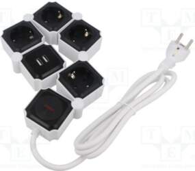 LOGILINK Plug socket strip: supply; Sockets: