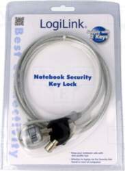 LOGILINK Security wire; silver; Features: key