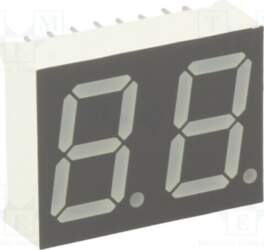 LUCKY LIGHT Display: LED; 7-segment; 14