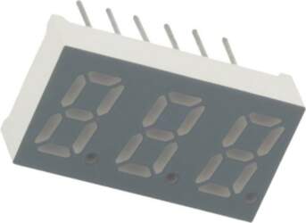 LUCKY LIGHT Display: LED; 7-segment; 8mm