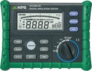 Meter: insulation resistance; R range: 20÷200Ω