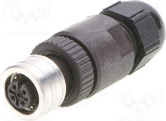 MOLEX Connector: M12; socket; PIN: 4