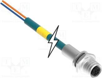 MOLEX Connector: M12; socket; PIN: 4