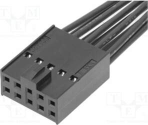 MOLEX Socket; compression; 2.54mm; Plating: