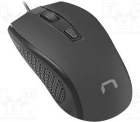 NATEC Mouse; HOOPOE 2; black; USB
