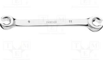NEO TOOLS Wrench: ring half-open; double-sided