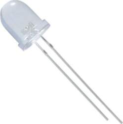 NTE ELECTRONICS LED; blue; 8mm; 1500mcd