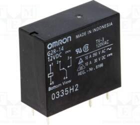 OMRON Electronic Components Relay: electromagnetic; Ucoil: