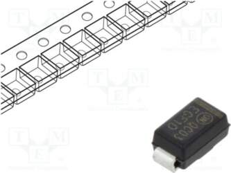 ONSEMI Diode: rectifying; SMD; 200V; 1A