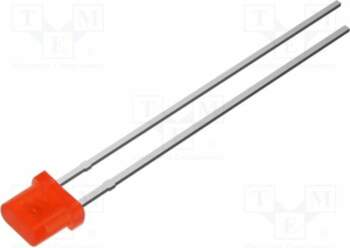 OPTOSUPPLY LED; red; 500mcd; 115°; Front:
