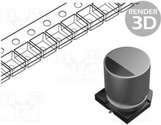 PANASONIC Capacitor: electrolytic; SMD; 10uF; 16VDC