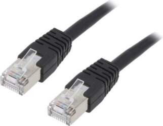 PATCH CABLE CAT5E FTP 2M/PP22-2M/BK GEMBIRD