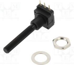 PIHER Potentiometer: shaft; 100kΩ; single turn