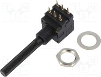 PIHER Potentiometer: shaft; 500kΩ; single turn