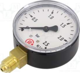 PNEUMAT Manometer; 0÷2.5bar; bottom connection