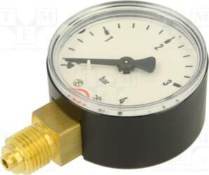 PNEUMAT Manometer; 0÷4bar; bottom connection; Thread: