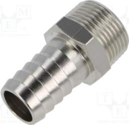 PNEUMAT Threaded fitting; connector pipe; nickel