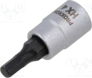 PROXXON Socket: hex key-bit; HEX 4mm