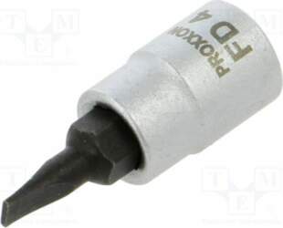 PROXXON Socket: spanner-bit; SL 4; 1/4"