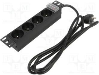 QOLTEC Plug socket strip: protective; Sockets: