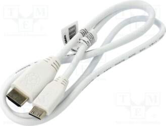 RASPBERRY PI Connection cable; white; 1m
