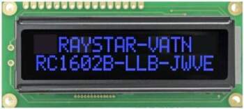 RAYSTAR OPTRONICS Display: LCD; alphanumeric; VA