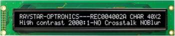 RAYSTAR OPTRONICS Display: OLED; alphanumeric; 40x2