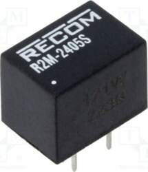 RECOM Converter: DC/DC; 2W; Uin: 9÷36VDC