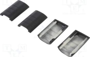 RETEX Rubber corner; 33; black; 4pcs