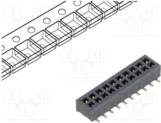 SAMTEC Connector: pin strips; socket; female