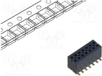 SAMTEC Connector: pin strips; socket; male