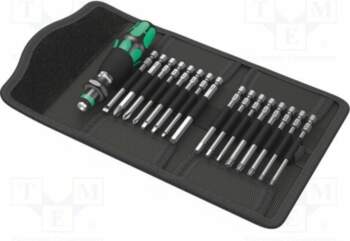 Screwdriver: universal-set; Holder: hexagonal; 1/4"; case