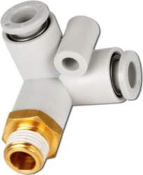 SMC Push-in fitting; threaded; -1÷10bar; brass