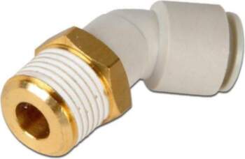 SMC Push-in fitting; threaded,angled 90°