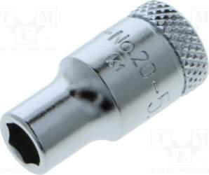 Socket: 6-angles; socket spanner; HEX 5