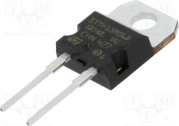 STMICROELECTRONICS Diode: rectifying; THT; 600V; 15A
