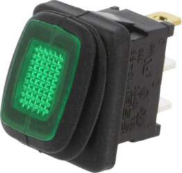 SWITCH COMPONENTS ROCKER; SPST; Pos: 2