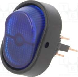 SWITCH COMPONENTS ROCKER; SPST; Pos: 2