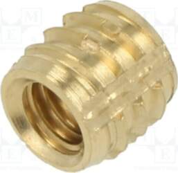 TAPPEX Threaded insert; brass; M4; L:
