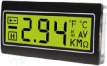 TDE INSTRUMENTS Voltmeter; digital,mounting; -200÷200mV