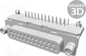 TE CONNECTIVITY Connector: D-Sub; PIN: 25