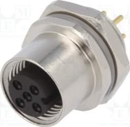 TE CONNECTIVITY Connector: M12; socket; PIN: