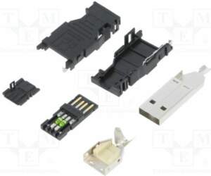 TE CONNECTIVITY Connector: USB A; plug