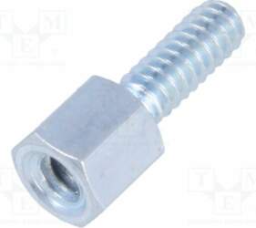 TE CONNECTIVITY Threaded head screw; Plating: