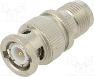 TELEGARTNER Adapter; socket; BNC plug; straight