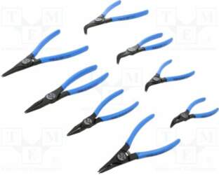 Tools set: pliers; for circlip; A