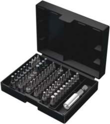 Tools set: screwdriver bits; plastic box