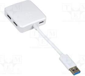 USB hub; white; hub USB; Out: