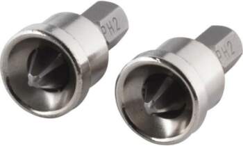 WOLFCRAFT Screwdriver bit; Phillips; PH2; 1/4"