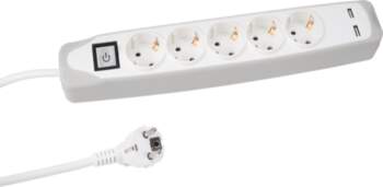 5-way power strip with switch -